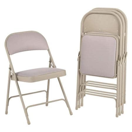 tan folding chairs|Alera Steel Folding Chair with Two